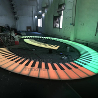 Clavier de musique led piano/piano interactif escaliers/piano géant tapis de jeu avec haut-parleur