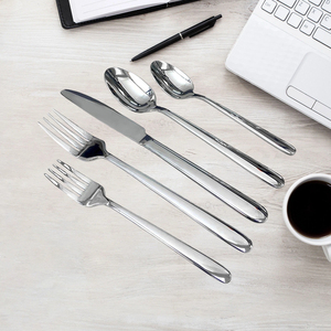 2025 mới thiết lập dao kéo chuyên nghiệp bán buôn thép không gỉ trà muỗng nĩ<span class=keywords><strong>a</strong></span> đặt thép không gỉ thiết lập dao kéo sang trọng - Product Image 2