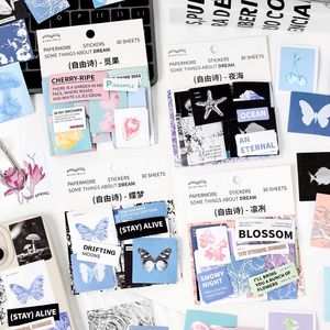 Confezione di adesivi da 30 pz/pacco con confezione di adesivi in stile <span class=keywords><strong>Verse</strong></span> serie in stile manuale fai da te - Product Image 1