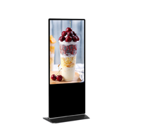 Écran publicitaire LCD intérieur 85 pouces 4K HD, écran tactile sur pied, affichage d'informations, indice de protection IP65, magasin de détail, métro, ascenseur