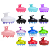 Brosse à Cheveux de Luxe Multi-Types, Brosse Shampoing en Silicone pour le Cuir Chevelu, Masseur Capillaire pour Cheveux Secs et Abîmés
