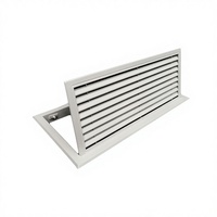 Grille de ventilation à persiennes simple couche personnalisée en usine avec filtre à air intégré pour retour d'air