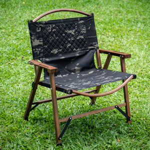 Chaise <span class=keywords><strong>de</strong></span> camping pliante Kermit en bois <span class=keywords><strong>de</strong></span> chêne double couche <span class=keywords><strong>de</strong></span> haute qualité, légère et robuste, pour <span class=keywords><strong>jardin</strong></span> et villa, fournie directement par l'usine - Product Image 2