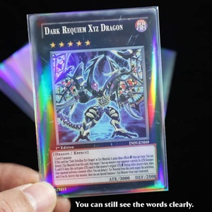 Wholesale Unique Holographic PP Eco-Friendly Custom Size Photocard Sleeves for TCG Kpop <b>Cards</b> - Product Image 2