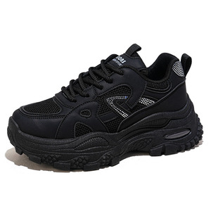 Trendy Y2K <strong>Glitter</strong> Chunky Platform Sneakers <strong>Women</strong> Breathable Mesh Silver Tech Dad Shoes <strong>Trainers</strong> MOQ 1 - Product Image 5