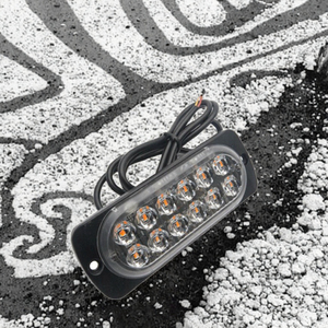 2pcs 12V 12 <b>LED</b> <b>Light</b> <b>Bar</b> Blue DaiSheng DXZ005 Car Truck Side Marker Turn Signal Hazard Beacon Warning Lamp - Product Image 3