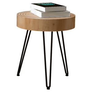 <span class=keywords><strong>Tavolino</strong></span> Laterale in <span class=keywords><strong>Legno</strong></span> Massello a Forma di <span class=keywords><strong>Ceppo</strong></span> d'Albero, <span class=keywords><strong>Tavolino</strong></span> Rustico con Venature Naturali per Soggiorno, Camera da Letto, B&B e Hotel - Product Image 3