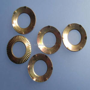 M6 M8 <span class=keywords><strong>M10</strong></span> M12 Jaune Zinc Plaqué Acier CSP Terre <span class=keywords><strong>Rondelle</strong></span> de <span class=keywords><strong>Contact</strong></span> Avec des Points - Product Image 6