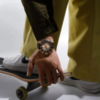 Jam Tangan Pria Modern untuk 7123, 40mm, Fashion Bisnis Sport, Mesin Quartz, Tali Silikon, Tahan Air, Dial Penunjuk Waktu