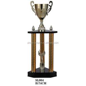 Trofeo <span class=keywords><strong>de</strong></span> Metal deportivo <span class=keywords><strong>de</strong></span> tres columnas, nuevo diseño para maratón, correr, fútbol, artes marciales, campeón, placa <span class=keywords><strong>de</strong></span> medalla - Product Image 2