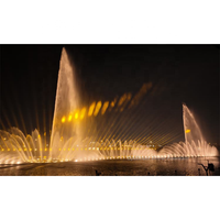 Le spectacle d’optimum a été salué pour le projet de l’île de Bagdad, en Irak: fontaines flottantes, jets d’eau de 300 mètres, chorégraphies aquatiques et grand show laser aquatique.