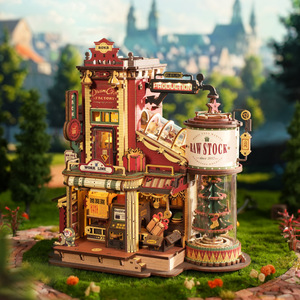 <span class=keywords><strong>Boîte</strong></span> musicale 3D stéréoscopique de parc d'attractions, puzzle en bois, modèle <span class=keywords><strong>à</strong></span> assembler, jouet cadeau, 101-500 pièces, pour les 14 ans et plus - Product Image 1