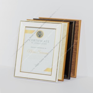 Marco de madera orgánico personalizado, elegante marco para exhibir documentos, para decoración de hoteles, accesorios decorativos - Product Image 3