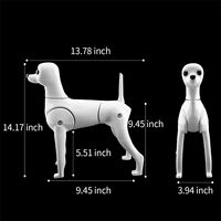 Modèle de chien personnalisable directement de l'usine pour le toilettage des animaux de compagnie, mannequin pour chien
