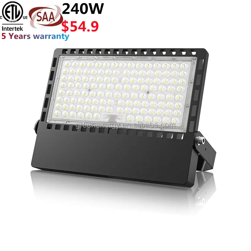 Projecteur led de stade avec capteur photocellule d2d du crépuscule à l'aube 100w jusqu'à 135lm/w pour l'extérieur IP66, vente en gros directe d'usine de shenzhen