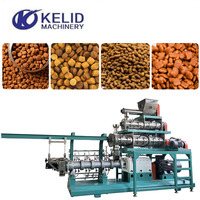 Ligne de production entièrement automatique d'aliments pour chiens de la marque KLD, extrudeuse de transformation d'aliments secs, machine de fabrication 300 kg/h