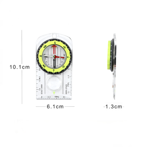 Vente chaude de haute qualité carte plaque de base <span class=keywords><strong>boussole</strong></span> avec déclinaison réglable clinomètre loupe pour randonnée randonnée Camp - Product Image 2
