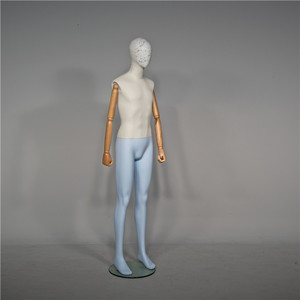 Brazos articulados de madera <span class=keywords><strong>para</strong></span> hombres, <span class=keywords><strong>maniquí</strong></span> de espuma de sastrería de tela de terciopelo <span class=keywords><strong>para</strong></span> tiendas de <span class=keywords><strong>ropa</strong></span>, el más vendido - Product Image 3