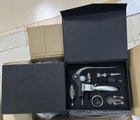 Coffret Cadeau Ouvre-Bouteille et Tire-Bouchon (5 pièces) et Ensemble d'Accessoires pour Vin (6 pièces) et Ouvre-Bouteille à Levier en Alliage de Zinc Robuste