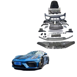 Kit de Carrocería RS para <span class=keywords><strong>Porsche</strong></span> Cayman <span class=keywords><strong>981</strong></span> <span class=keywords><strong>Boxster</strong></span> Incluye Parachoques Delantero, Difusor Trasero, Puntas de Escape, Alerón y Capó - Product Image 1