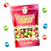 100 Bonbons Sucrés OEM, Friandises, Snacks, Bouchées de Bonbons Gélifiés Lyophilisés, Confiserie pour Enfants