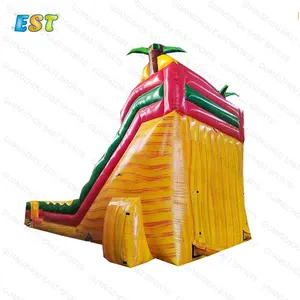 Commerciële Groothandel Thuisgebruik Achtertuin Palm Boom Springen Bouncy Combo Bounce Huis Enorme Opblaasbare Water Slide Met Swimingpool