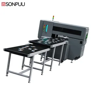 यूवी प्रिंटर लाइन स्वचालित औद्योगिक ग्रेड बड़े पैनल विज्ञापन पोस्टर प्रेरण निरंतर मुद्रण और रंग मशीन