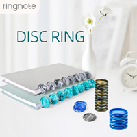 Disques en marbre RINGNOTE 32 mm (1,25 pouce) – Lot de 1000 anneaux de rechange colorés à trous champignon pour carnets et albums à reliure Discbound