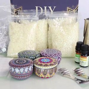 New Style Handmade Scented Candle with Fragrance <b>Essential</b> <b>Oil</b> Diy Gift Box for Women Low Price Items Gift Wholesale - Product Image 6