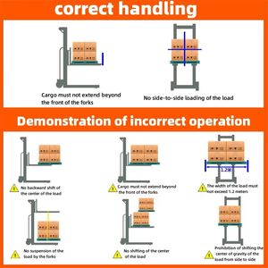 Nuevo apilador de palés de elevación eléctrico portátil de 3T y 3000mm de altura, apilador semieléctrico - Product Image 6