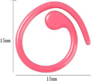 Marqueur en métal de couleur mélangée couture anneau de comptage pince à crochet accessoires de tricot outils - Product Image 3