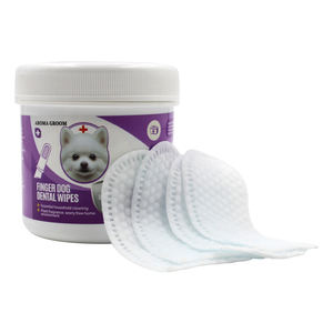 OEM ODM Marque privée Personnaliser <span class=keywords><strong>le</strong></span> nettoyage des dents et des gencives des animaux de compagnie Lingettes humides pour gants de doigts Rafraîchir la peste <span class=keywords><strong>le</strong></span> tartre Enlever les lingettes pour les doigts - Product Image 5