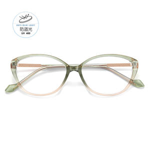 กรอบแว่นตา Cat Eye TR ป้องกันแสงสีฟ้า ขอบ 3 มม. ยี่ห้อ Danyang สำหรับทุกเพศ เลนส์อะคริลิค บริดจ์ขนาดกลาง ขายส่ง - Product Image 4