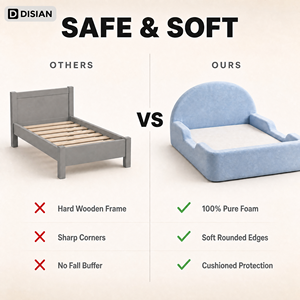 Divano Letto Comodo per Bambini, Morbido Divano Letto per Bambini Piccoli, Letto Principessa, Mobili per Bambini, Culle per Neonati - Product Image 3
