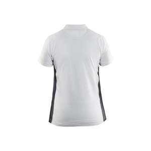 BLAKLADER - 339010501098XXL Polo Mujer Blanco/Gris oscuro-EAN 7330509855263 CAMISETAS Y POLOS DE TRABAJO - Product Image 2