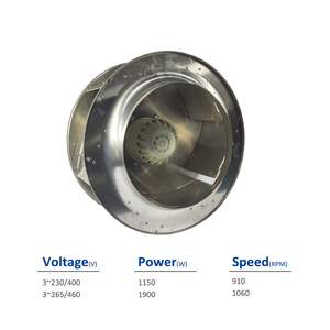 พัดลมแบบแรงเหวี่ยง Ziehl-abegg รุ่น RH63M-6DK.6N.1R 130157 ประสิทธิภาพสูง เทคโนโลยี AC ขั้นสูง ปริมาณลมสูง สำหรับเครื่องปรับอากาศ HVAC และพัดลม AHU - Product Image 2