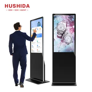 Hushida по низкой цене 2k 4k автономный медиаплеер digital signage автономный 32 дюймов android киоск