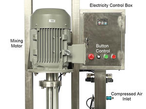 Mélangeur <span class=keywords><strong>à</strong></span> tambour <span class=keywords><strong>Mobile</strong></span> électrique pneumatique levage homogénéisateur disperseur mélangeur pour huile mélange liquide 1000L peinture sirop - Product Image 5