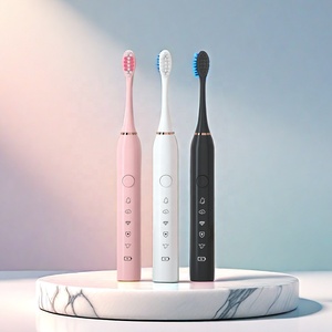 Cepillo <span class=keywords><strong>de</strong></span> dientes eléctrico recargable para adultos Cerdas suaves Cepillo <span class=keywords><strong>de</strong></span> dientes sónico portátil para el hogar - Product Image 3