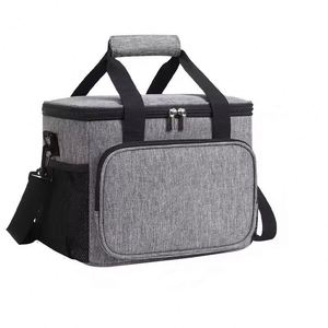Picnic Bag Thermal <b>Insulated</b> <b>Lunch</b> Bag <b>Box</b> Handbag Wine Beer Cooler Crossbody Shoulder Bag Camping Food - Product Image 1