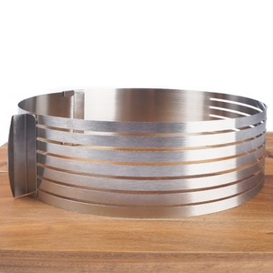 Couteau à gâteau circulaire réglable en acier inoxydable de 15-30 cm, outil de pâtisserie multi-niveaux, coupe-gâteau en anneaux, trancheuse à pâtisserie - Product Image 3