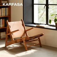 Chaise en bois rétro style Wabi-sabi avec dossier, canapé individuel design pour salon, mobilier décontracté pour balcon et maison