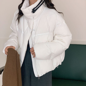 Женская Водонепроницаемая Двухсторонняя куртка 2024 Pinghu, длинная хлопковая подставка для белой утки, осень/зима, 90% покрытие небольшого размера - Product Image 1