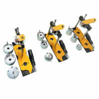 Kit de fabrication de porte-clés miroir industriels de 58 mm, presse à boutons ronds professionnelle avec 100 pièces de matériaux magnétiques pour le bricolage