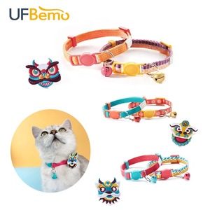 Collar de perro al por mayor, collar de perro personalizado de lujo suave ajustable de alta calidad con campana - Product Image 6