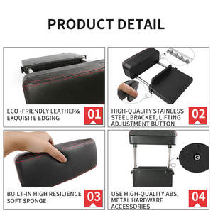 Boîte de rangement pour accoudoir de console avant en cuir de luxe Anjuny, porte-gobelets pour voiture, utilisation confortable toute saison, bureau à domicile, OEM disponible - Product Image 4