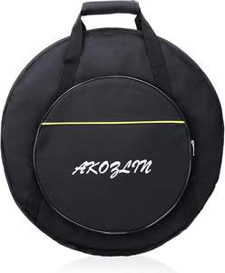 Sac à cymbales gratuit avec séparateurs rembourrés de 6 mm, sac de transport pour cymbales de batterie avec poignées de transport, sangles de sac à dos, protection double couche - Product Image 3