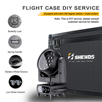 SHEHDS 19x20W RGBLAC IP66 Projecteur Lyre Étanche WiFi App RDM DMX512 Zoom Wash pour Concerts Extérieurs et Mariages