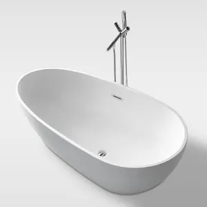 Pure acrylic small cheap free standing bathtub round classic for indoor soaking
