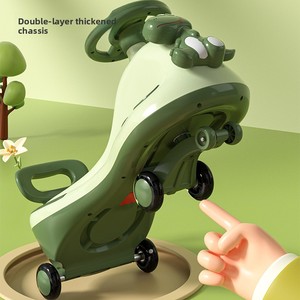 Plastic Toddler Ride-<strong>On</strong> Car <strong>for</strong> <strong>1</strong>-3 <strong>Year</strong> <strong>Old</strong> Boys &amp; Girls Swaying Rocking <strong>Toy</strong> <strong>for</strong> Adults Tip-Resistant Design - Product Image 3